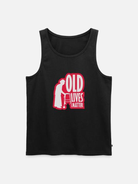 old lives matter quote - Men's Premium Organic Tank Top - black