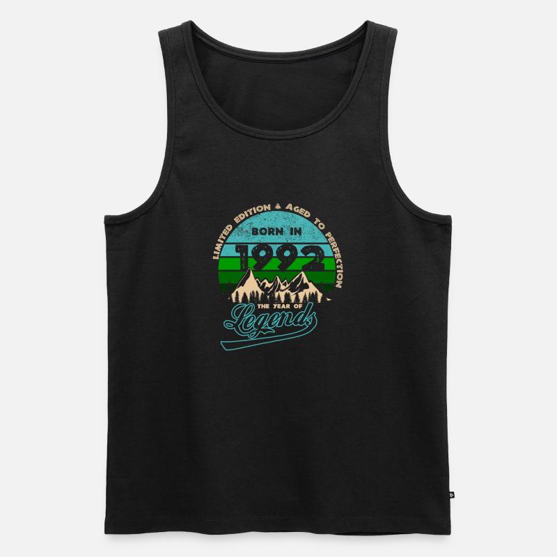Legenden 1992 - Männer Premium Bio Tank Top - Schwarz
