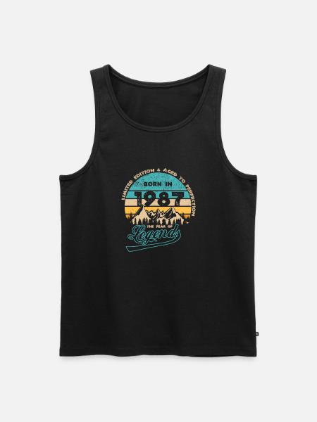 Legends 1987 - Men's Premium Organic Tank Top - black