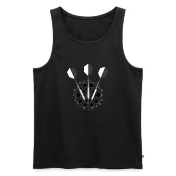Dard - Débardeur bio Premium Homme - noir - Devant - Michal (187cm)