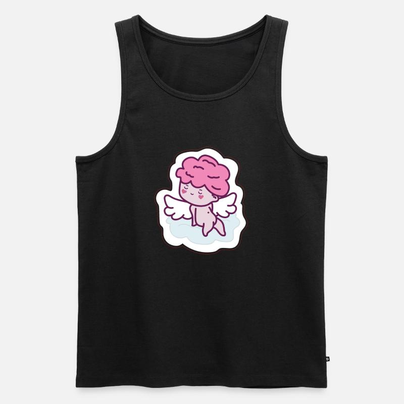Amor - Männer Premium Bio Tank Top - Schwarz