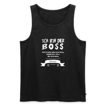 Witziger Spruch Vivienne - Männer Premium Bio Tank Top - Schwarz - Vorne - Michal (187cm)