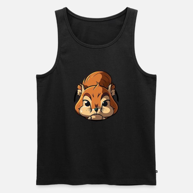 Eichhörnchen - Männer Premium Bio Tank Top - Schwarz