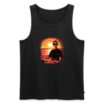 birthday quote sayings awesome bday funny sayings - Männer Premium Bio Tank Top - Schwarz - Vorne - AI Model Male 178 light (178cm)