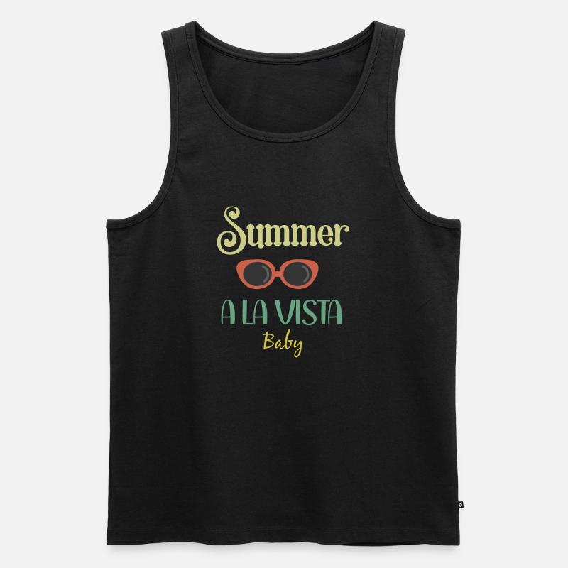Sommer-Vibes - Männer Premium Bio Tank Top - Schwarz