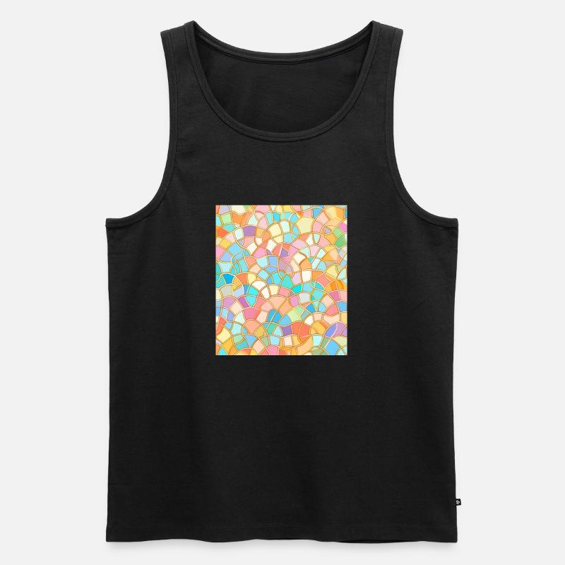 MOSAIK - Männer Premium Bio Tank Top - Schwarz