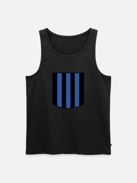 Blue-black - Men's Premium Organic Tank Top - black