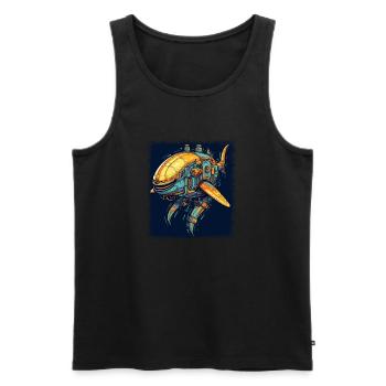 drinking whale sharks birthday how to speak irish - Men's Premium Organic Tank Top - black - Front - AI Model Male 178 light (178cm)