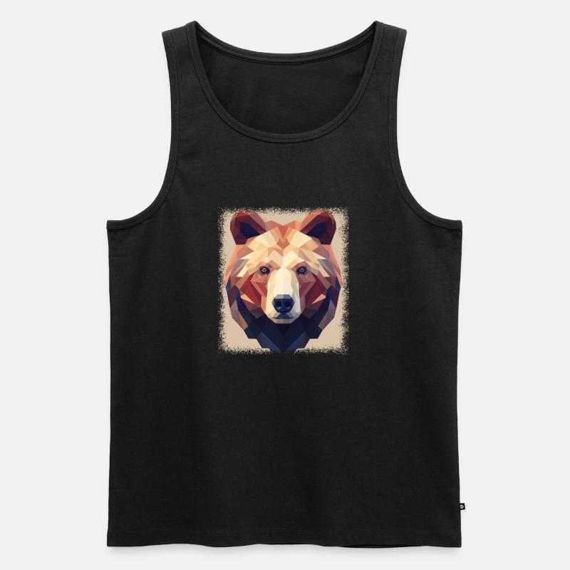 statement skateboarding human skeleton - Männer Premium Bio Tank Top - Schwarz
