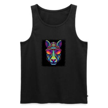 thoroughbred quote horse sayings horseman - Men's Premium Organic Tank Top - black - Front - AI Model Male 178 light (178cm)