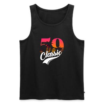 Vintage 1959-59e anniversaire - Débardeur bio Premium Homme - noir - Devant - Michal (187cm)