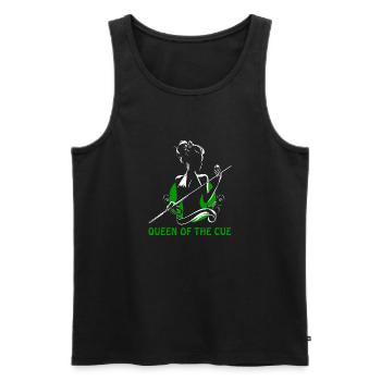 Billard - Königin der Queues und Kugeln - Männer Premium Bio Tank Top - Schwarz - Vorne - AI Model Male 178 light (178cm)