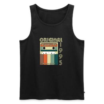 Legendary 1995 Anniversary - Men's Premium Organic Tank Top - black - Front - Michal (187cm)