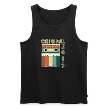 Legendary Anniversary of 2015 - Men's Premium Organic Tank Top - black - Front - AI Model Male 178 light (178cm)