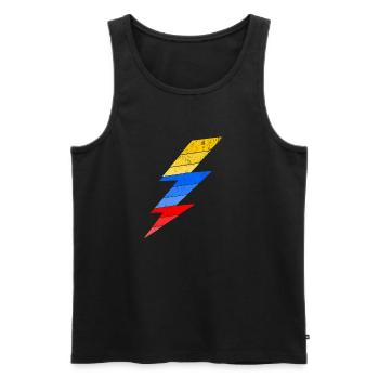 Eclair NASCAR Racing Courses Américaines - Männer Premium Bio Tank Top - Schwarz - Vorne - AI Model Male 178 light (178cm)