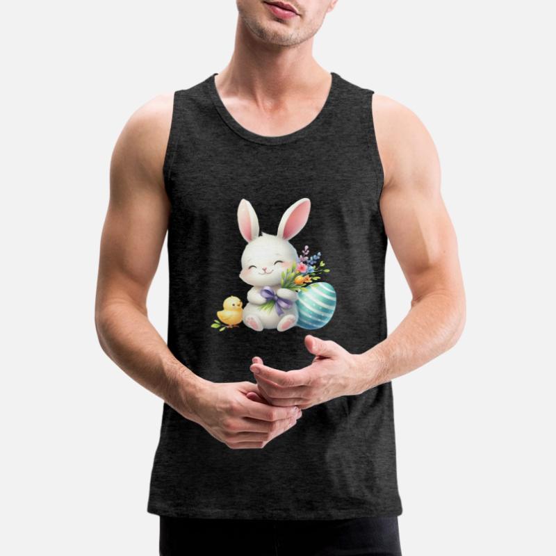 Easter Easter Bunny Easter Eve Easter Sunday Easter Egg Spring Men's Premium Organic Tank Top