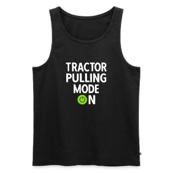Tractor Pulling Tractor Driver Tractor Puller - Männer Premium Bio Tank Top - Schwarz - Vorne - Michal (187cm)