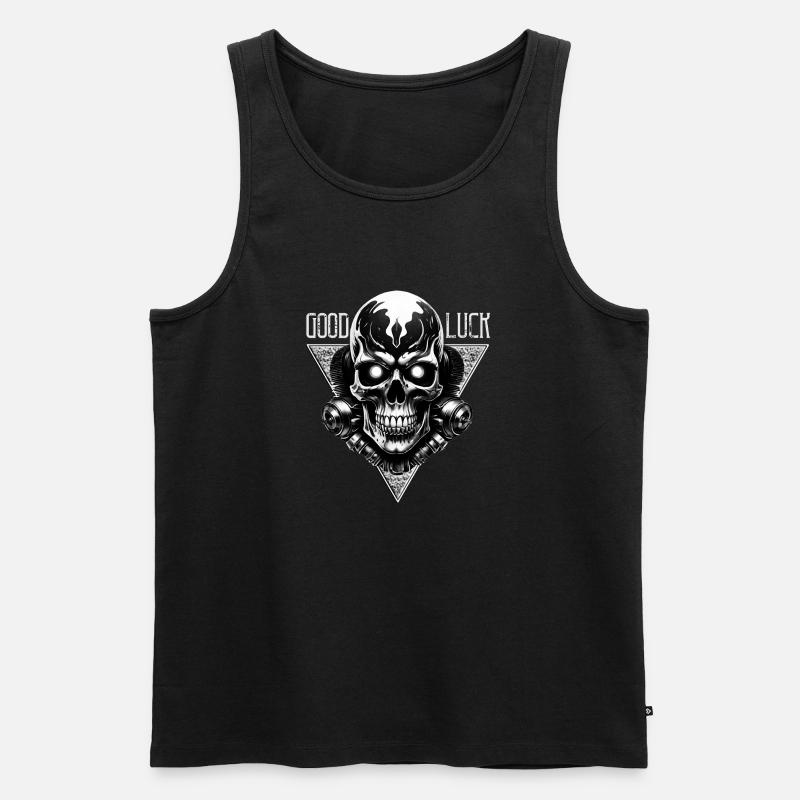 Good Luck - Männer Premium Bio Tank Top - Schwarz