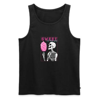 Sweet Till The End - Men's Premium Organic Tank Top - black - Front - Michal (187cm)