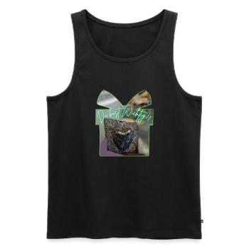 Du bist wichtig - Männer Premium Bio Tank Top - Schwarz - Vorne - AI Model Male 178 light (178cm)