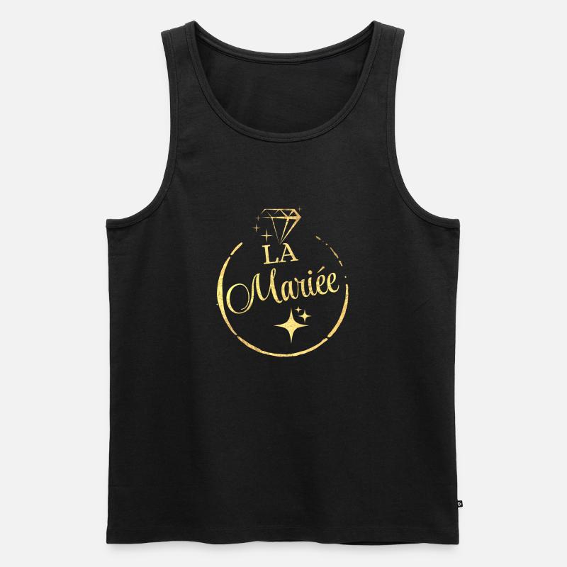 Die goldene Braut - Männer Premium Bio Tank Top - Schwarz