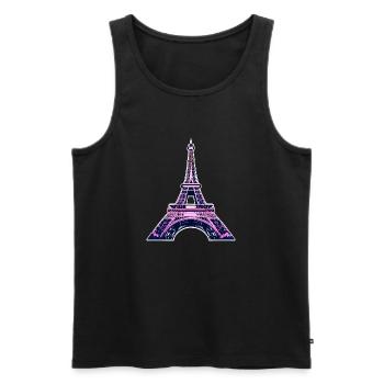 Eiffel tower #9 - Débardeur bio Premium Homme - noir - Devant - Michal (187cm)