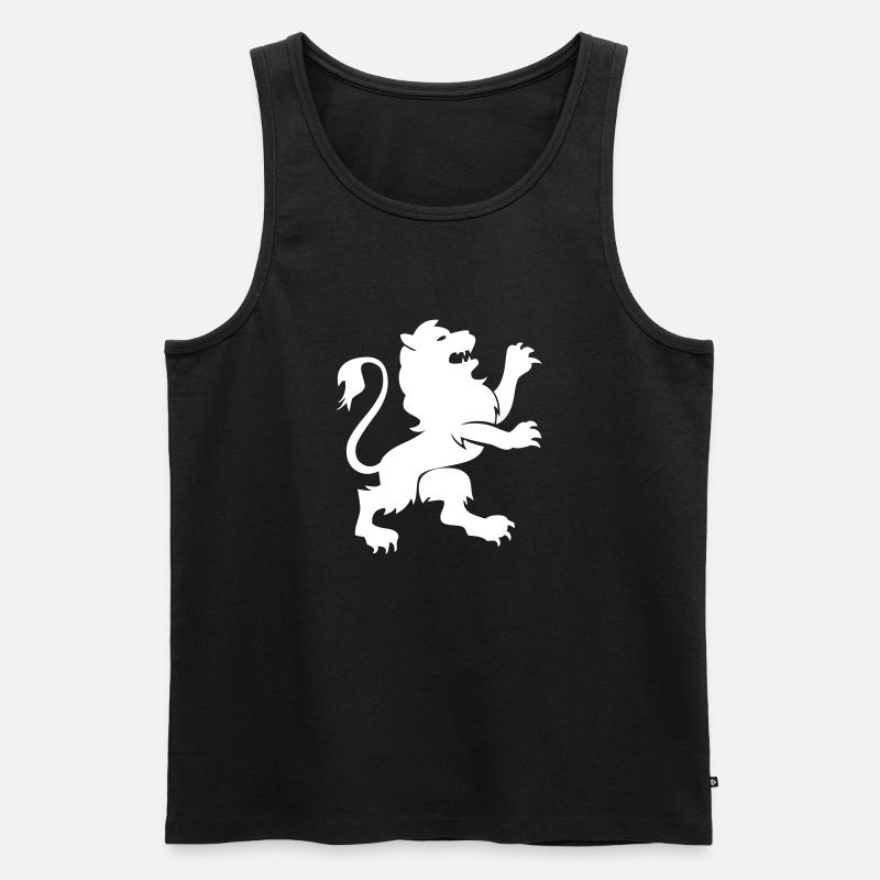 löwe tier - Männer Premium Bio Tank Top - Schwarz