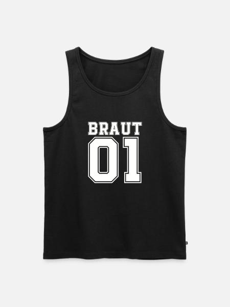 braut 01 - Männer Premium Bio Tank Top - Schwarz