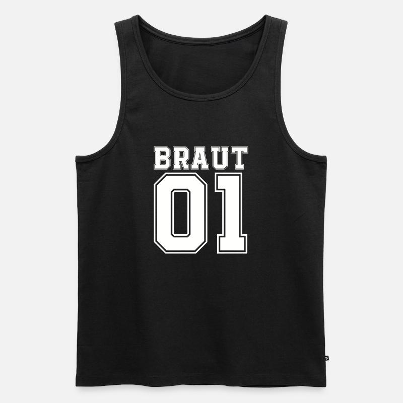 braut 01 - Männer Premium Bio Tank Top - Schwarz