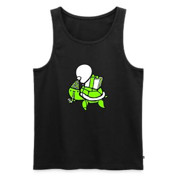 Water Turtle Birthday Party Balloon Hat - Men's Premium Organic Tank Top - black - Front - Michal (187cm)