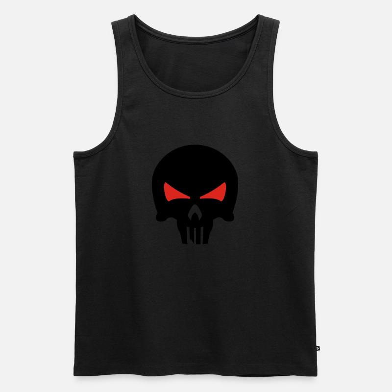 bone head - Männer Premium Bio Tank Top - Schwarz