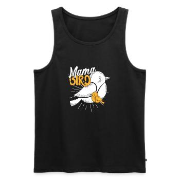 Maman Oiseau - Débardeur bio Premium Homme - noir - Devant - Michal (187cm)