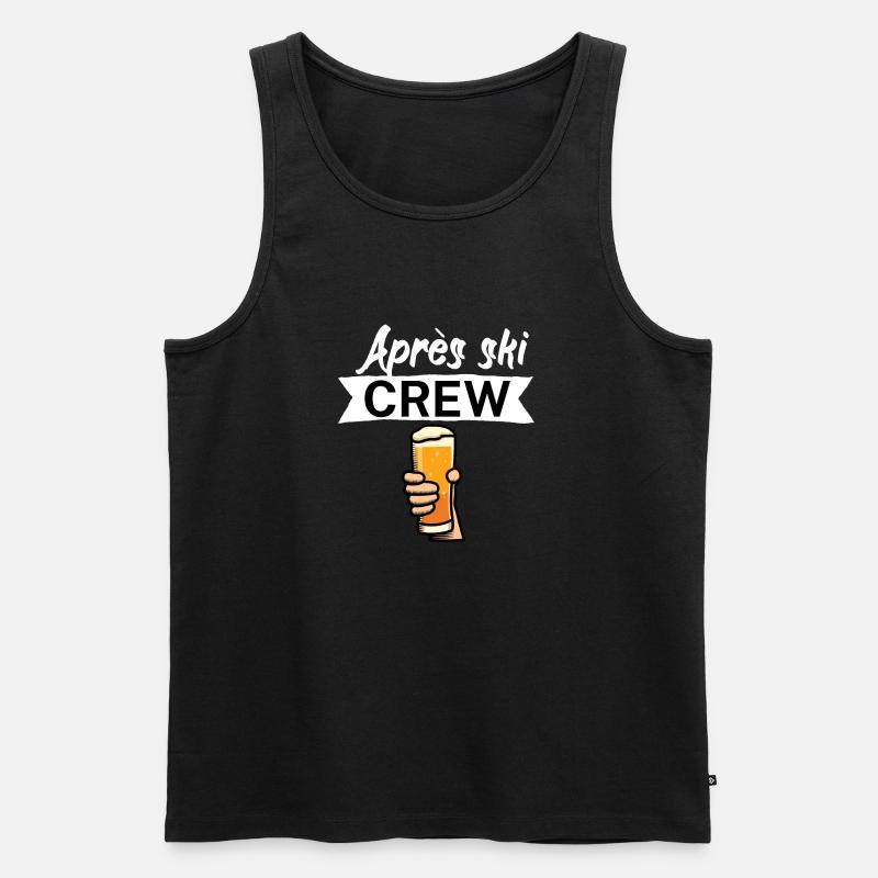 Apre s ski crew - Männer Premium Bio Tank Top - Schwarz