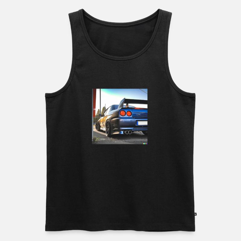 R34 - Männer Premium Bio Tank Top - Schwarz