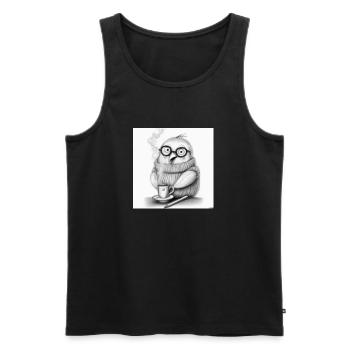 Early morning bird - Männer Premium Bio Tank Top - Schwarz - Vorne - Michal (187cm)
