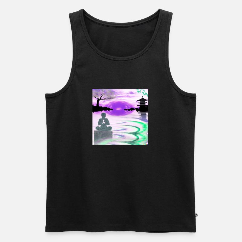 JD Star Artwork No.9 - Männer Premium Bio Tank Top - Schwarz