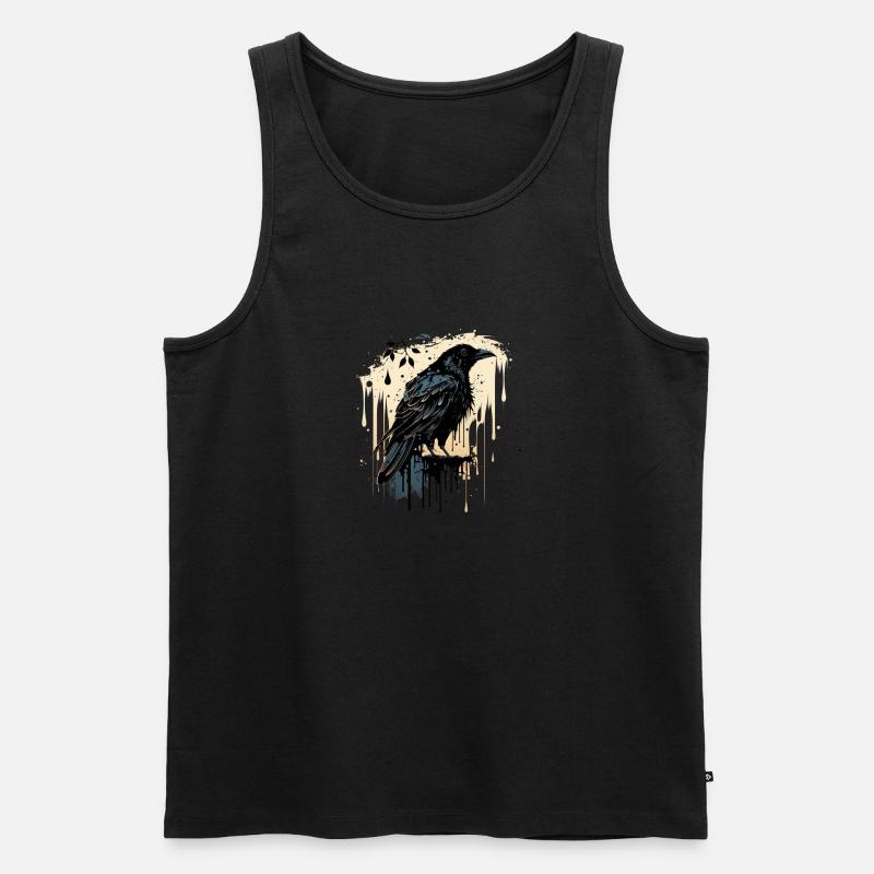 Die Krähe - Männer Premium Bio Tank Top - Schwarz