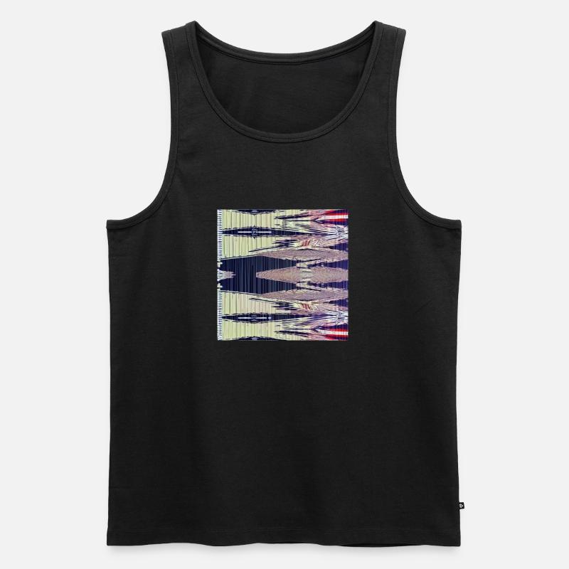 Abstrakt Artwork - Männer Premium Bio Tank Top - Schwarz