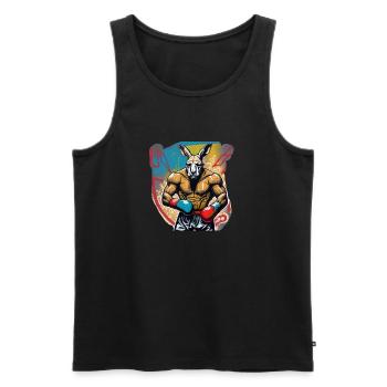 IMG 1545 - Männer Premium Bio Tank Top - Schwarz - Vorne - Michal (187cm)