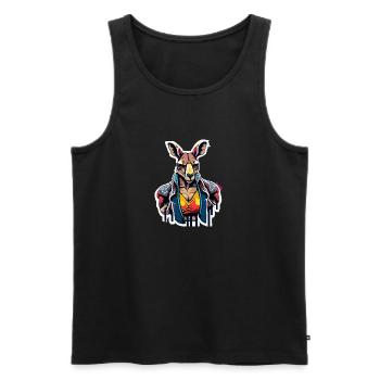 IMG 1543 - Männer Premium Bio Tank Top - Schwarz - Vorne - Michal (187cm)