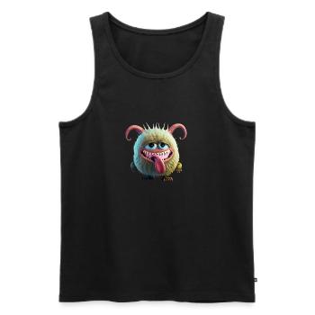 IMG 1719 - Männer Premium Bio Tank Top - Schwarz - Vorne - Michal (187cm)