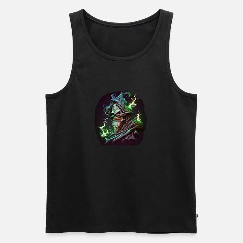 Nekromant - Männer Premium Bio Tank Top - Schwarz