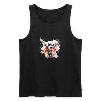 ein Engel - Männer Premium Bio Tank Top - Schwarz - Vorne - AI Model Male 178 light (178cm)
