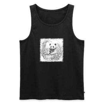 koala gift panda bear sayings jokes joke quote - Männer Premium Bio Tank Top - Schwarz - Vorne - Michal (187cm)