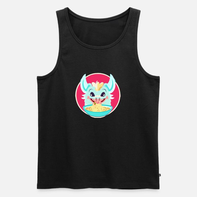 Drache - Männer Premium Bio Tank Top - Schwarz