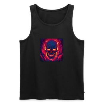 conseil d’administration dictons mignon amour motard chemise vêtements adultes - Débardeur bio Premium Homme - noir - Devant - Michal (187cm)