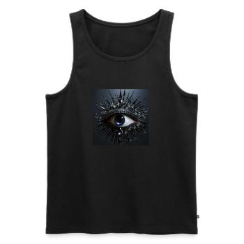 Eye - Débardeur bio Premium Homme - noir - Devant - Michal (187cm)