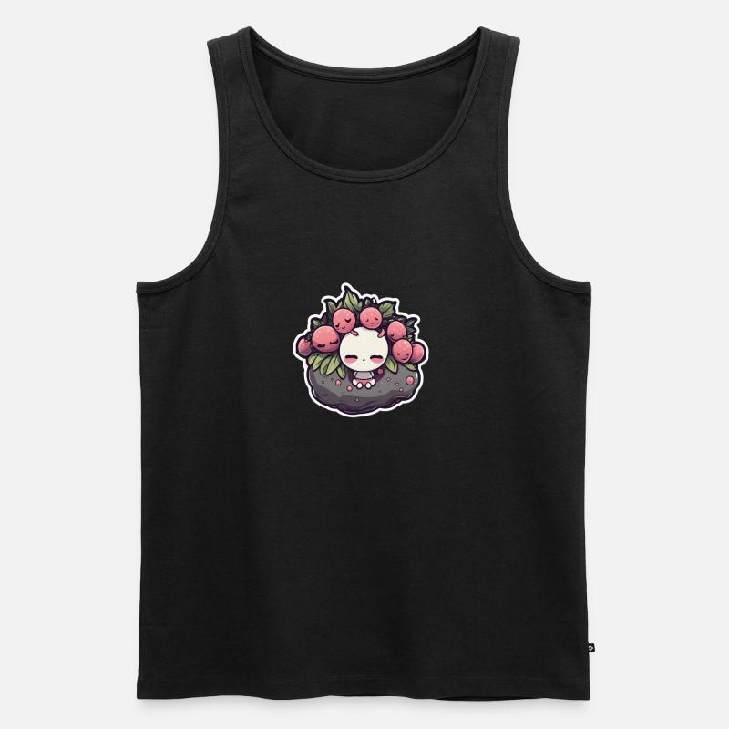 Fruchtmädchen - Männer Premium Bio Tank Top - Schwarz