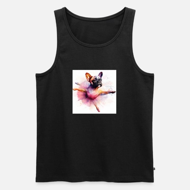 Bully Ballerina - Männer Premium Bio Tank Top - Schwarz