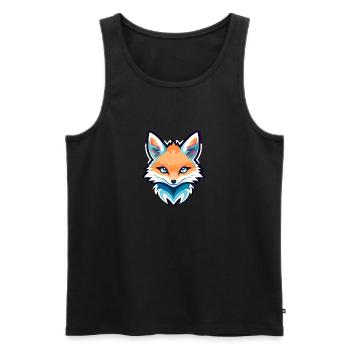 Fox Drawing - Men's Premium Organic Tank Top - black - Front - AI Model Male 178 light (178cm)